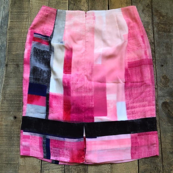 White House Black Market Colorblock Pencil Skirt - Picture 4 of 5